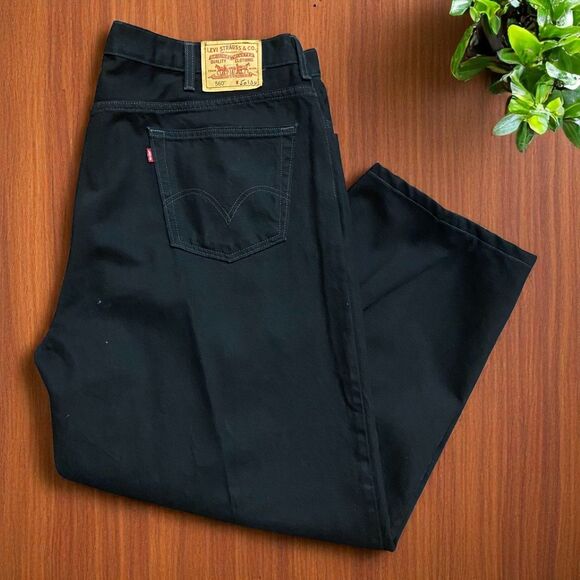 Levi's Other - Levi's 560 Comfort Fit Relaxed Black Denim Jeans Big & Tall Mens Size 50 x 32
